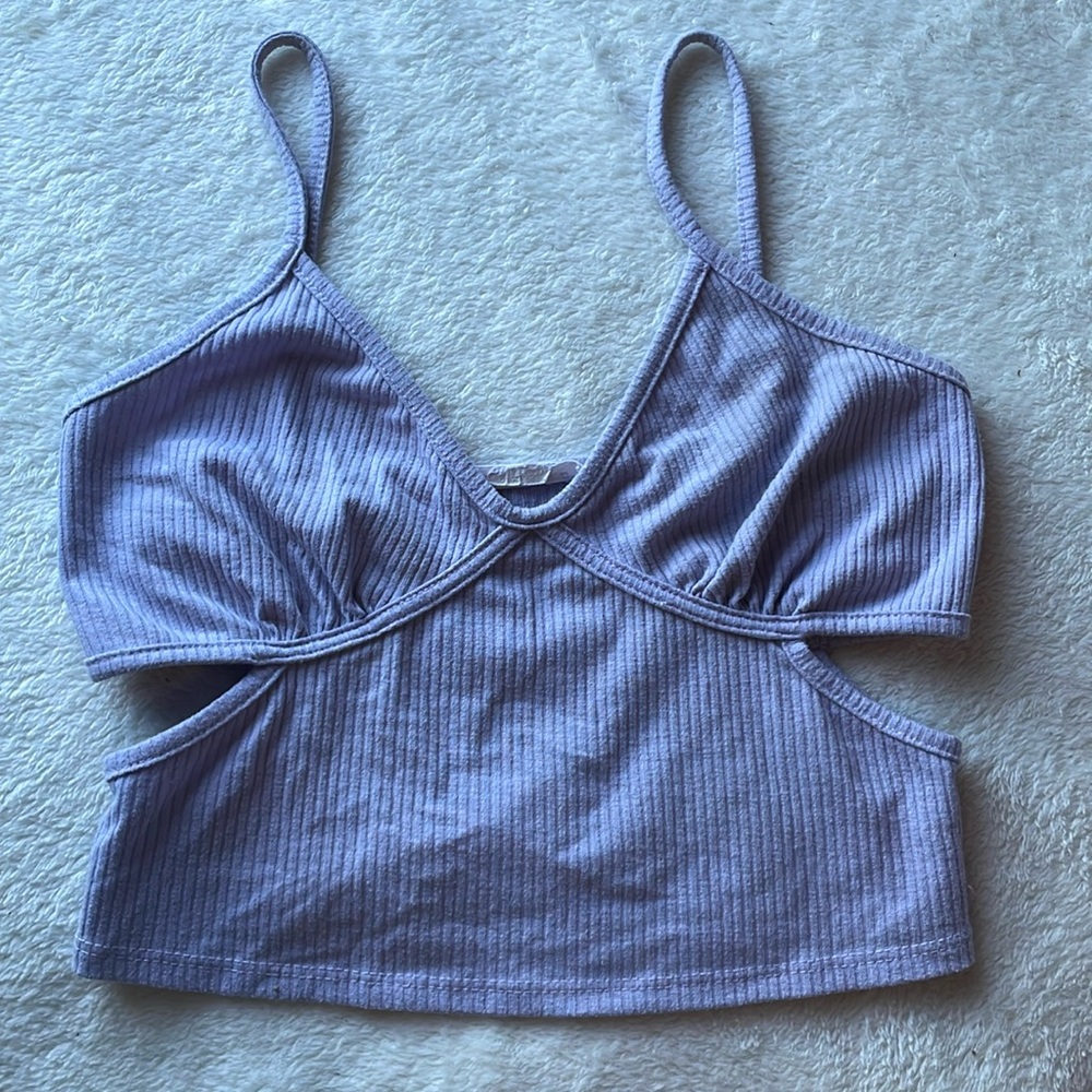 Caution To The Wind Cut Out Crop Top